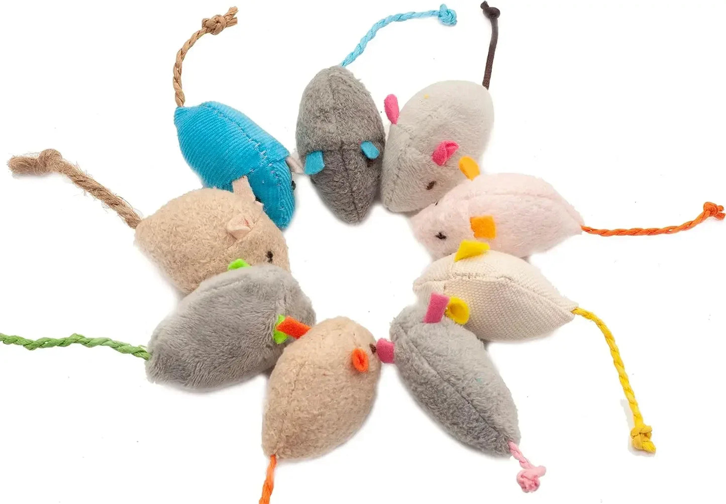 Catnip Rattle Mouse Toys For Cats 12 Pack Interactive