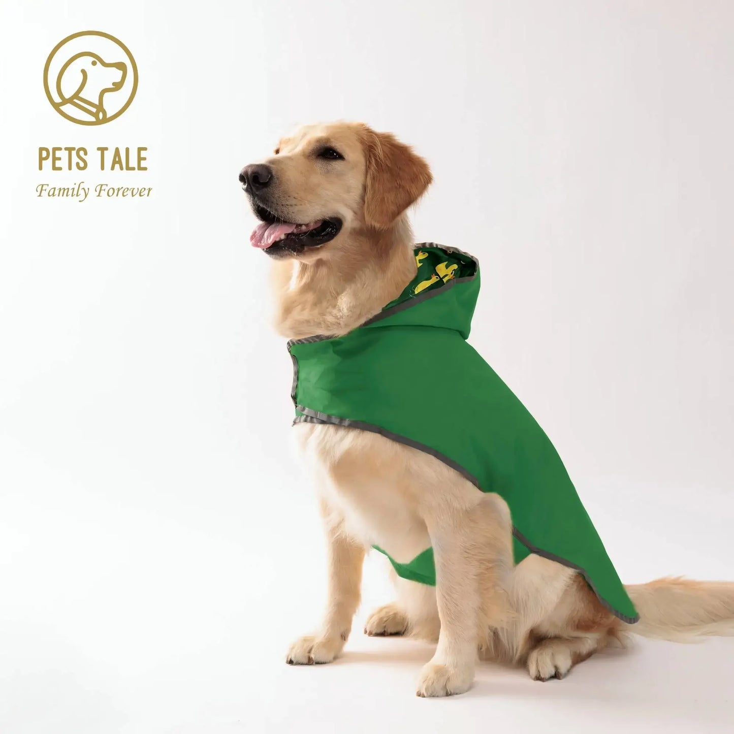 Pets Tale All Weather Dog Raincoat Waterproof PU Coat