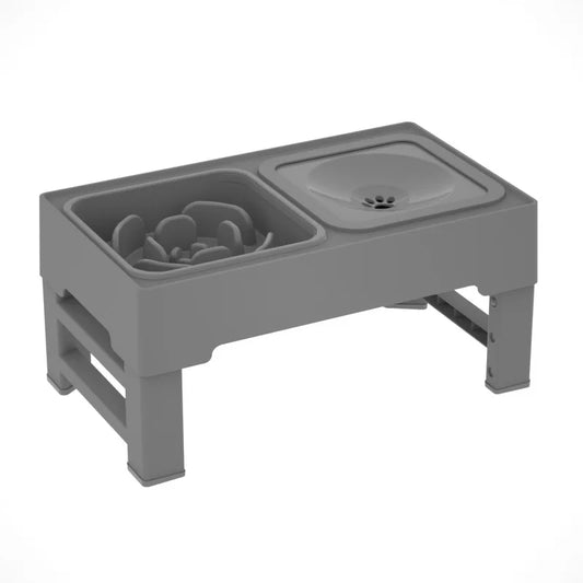 Twister CK Elevated Dog Slow Feeder With Adjustable Heights