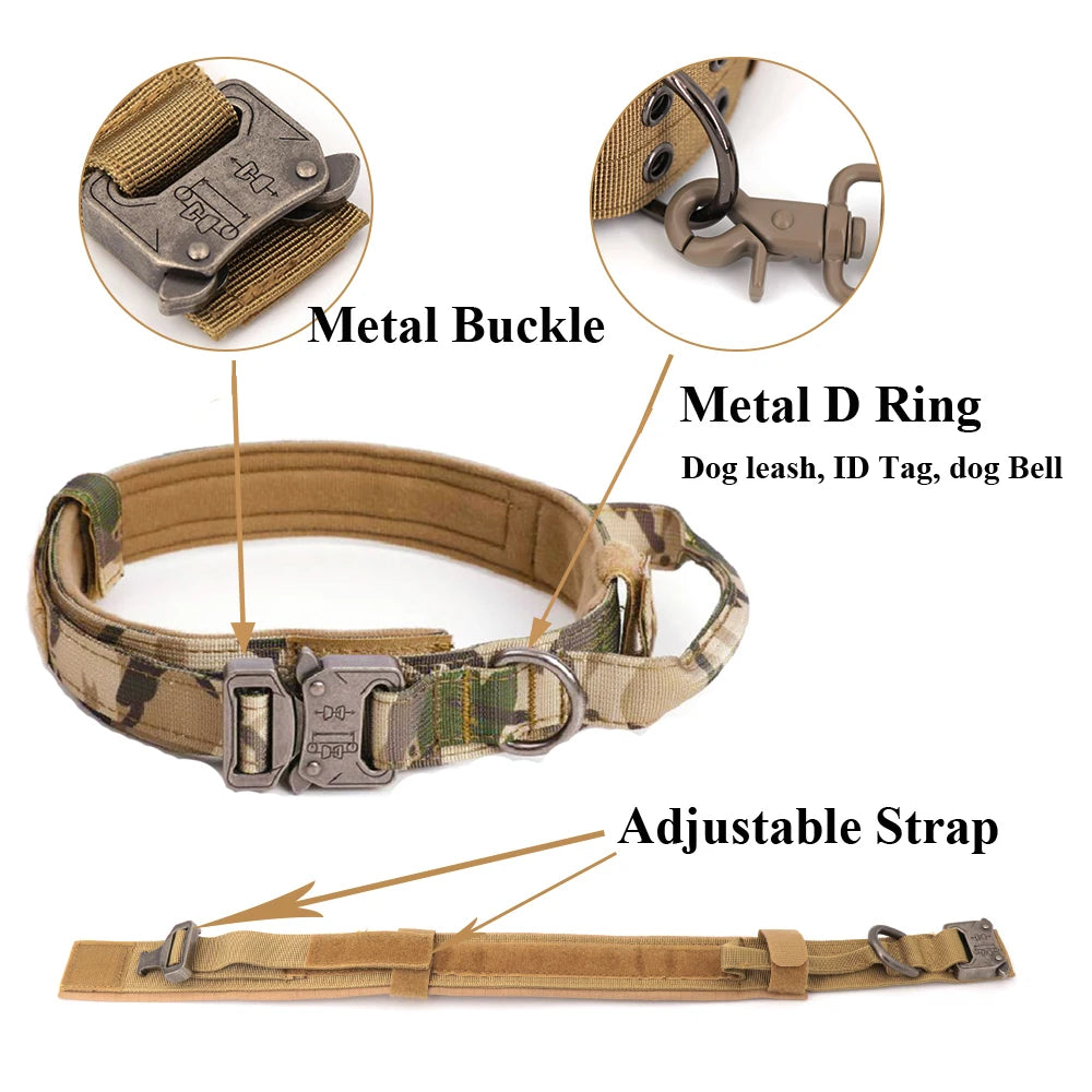 PETRAVELCN Military Dog Harness Vest Leash Set for Training