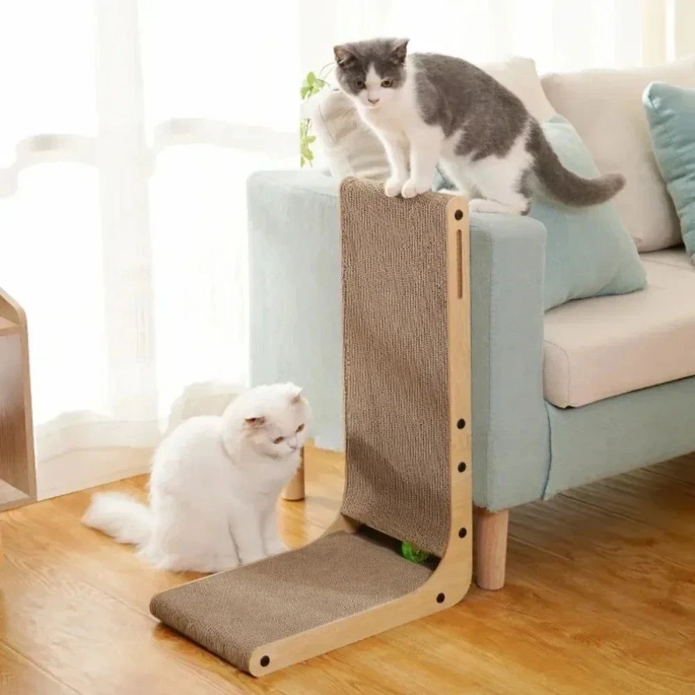 Guangdong L Shaped Cat Scratcher Cardboard Pad For Cats