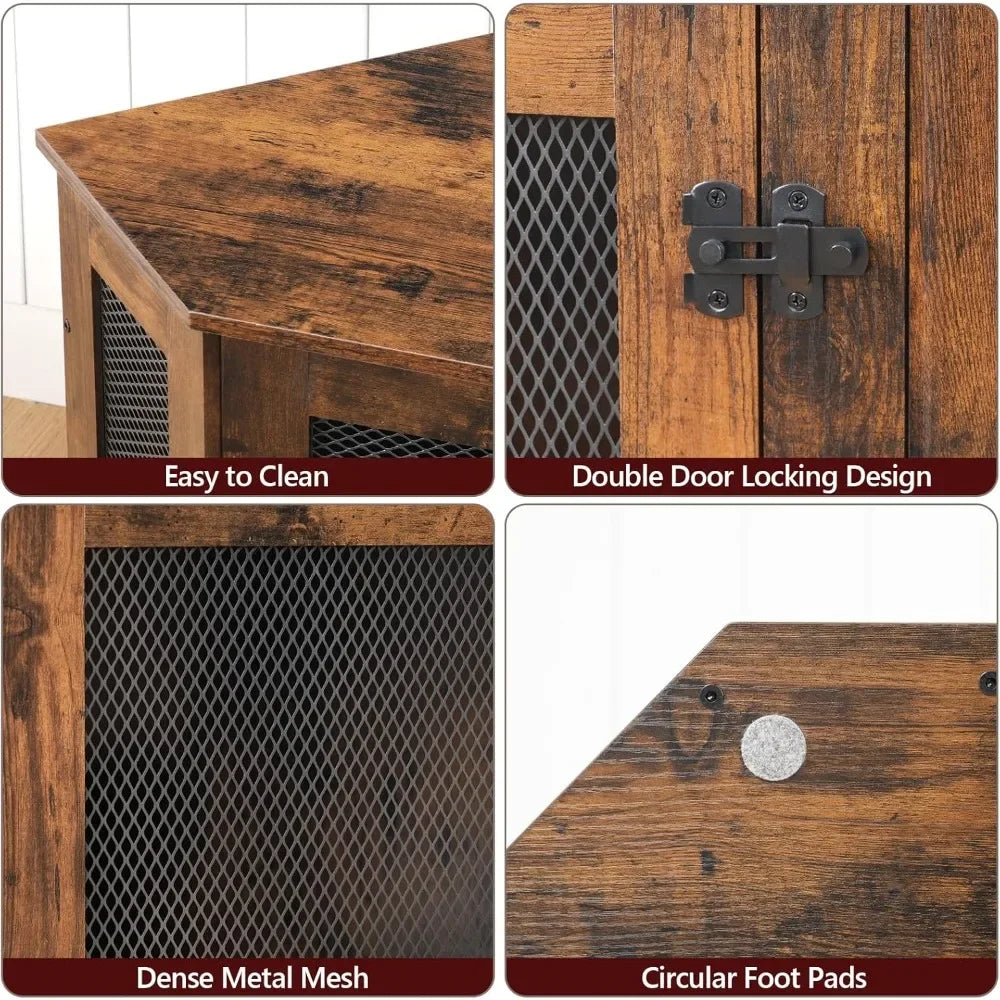Hign-concerned Corner Dog Crate Furniture End Table
