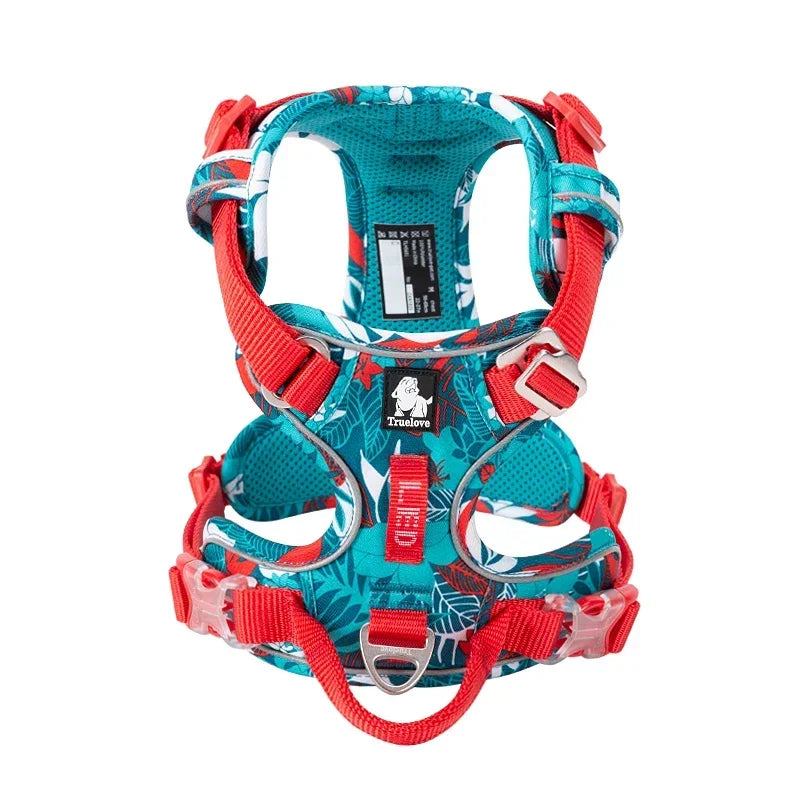 TRUELOVEB Explosion Proof Dog Harness Reflective Nylon Camouflage