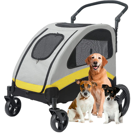 Dog Stroller Wagon Foldable Pet Carrier For Dogs