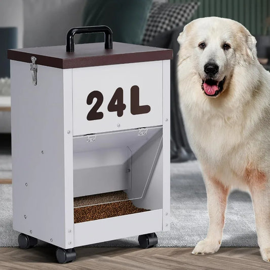 Hign-concerned Outdoor Automatic Dog Feeder Gravity Food Dispenser